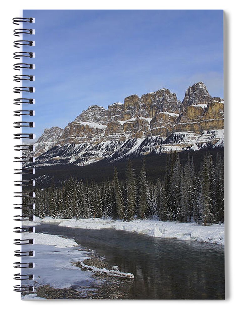 Mountain Spiral Notebook featuring the photograph The Castle by Brian Kamprath