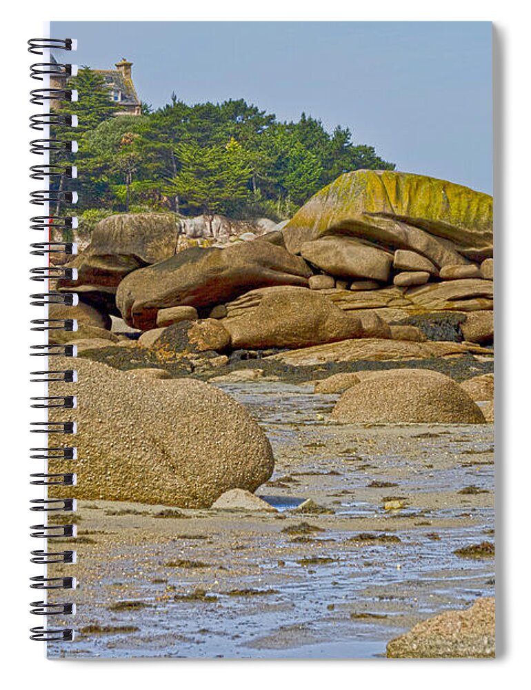 Landscape Spiral Notebook featuring the photograph The Castle by Heiko Koehrer-Wagner