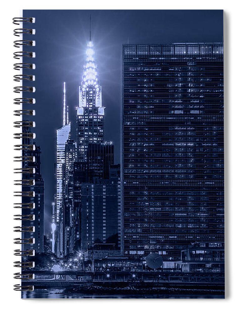 Chrysler Building Spiral Notebook featuring the photograph The Chrysler Star by Theodore Jones