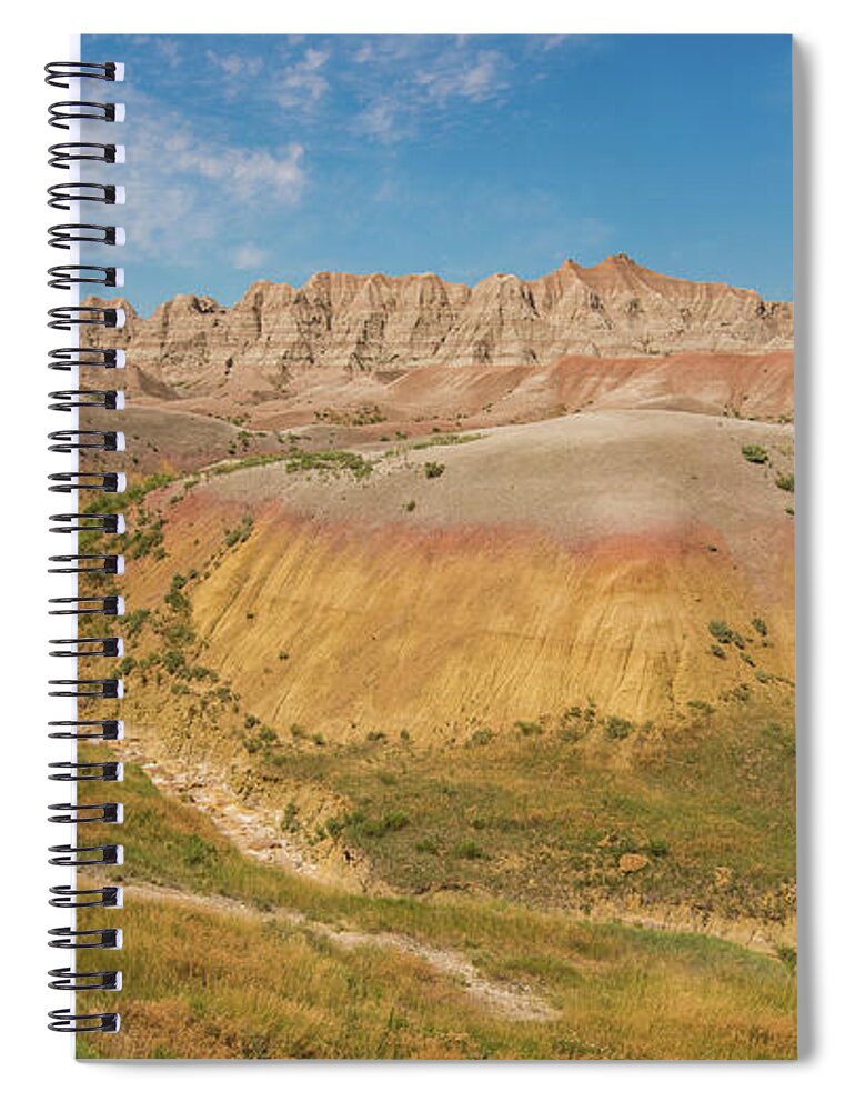 Badlands National Park Spiral Notebook featuring the photograph The Colors of Badlands National Park by Brenda Jacobs