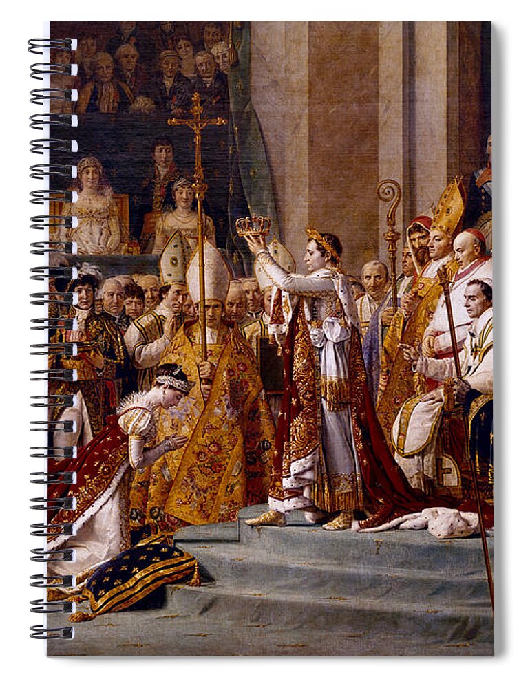 History Spiral Notebook featuring the photograph The Coronation Of Napoleon by Pierre Belzeaux/Rapho Agence