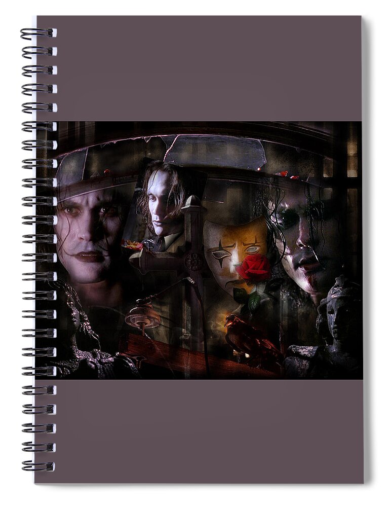 The Crow Spiral Notebook featuring the photograph The Crow by Jackie Russo