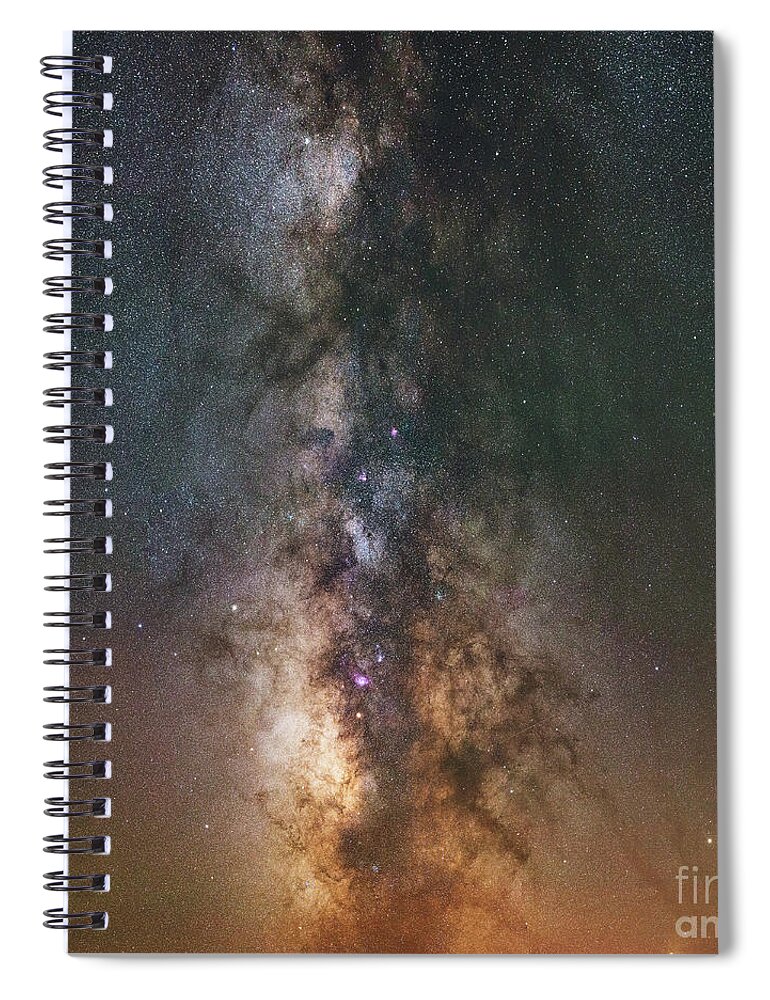 The Dark Heart Spiral Notebook featuring the photograph The Dark Heart square version by Michael Ver Sprill