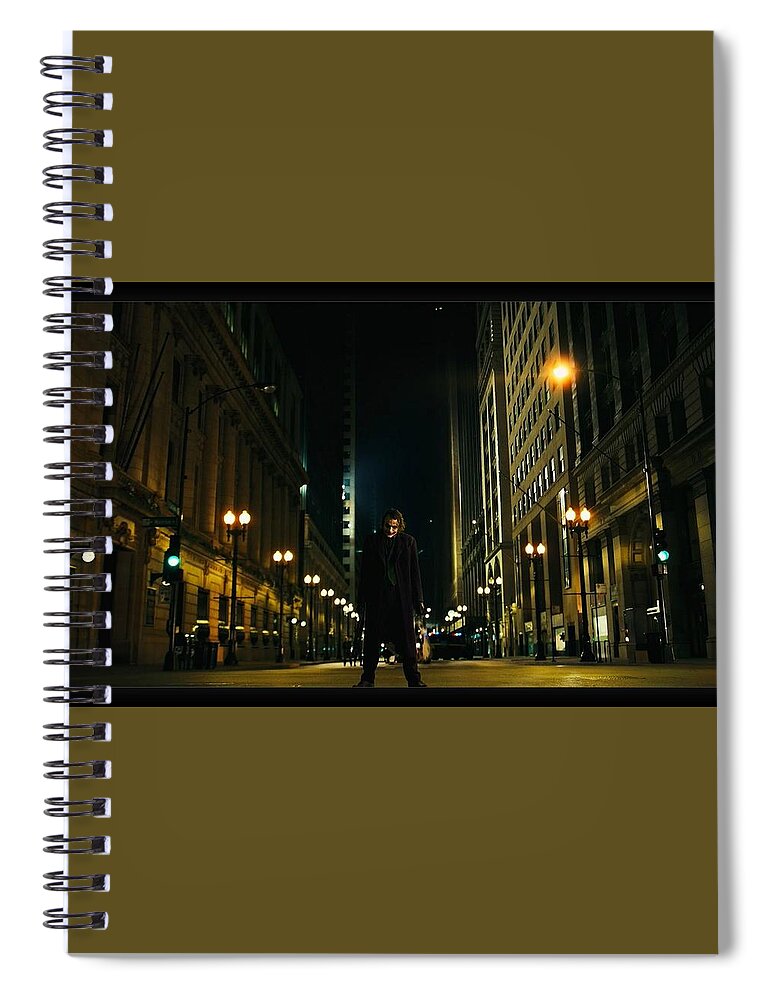 The Dark Knight Spiral Notebook featuring the photograph The Dark Knight by Jackie Russo