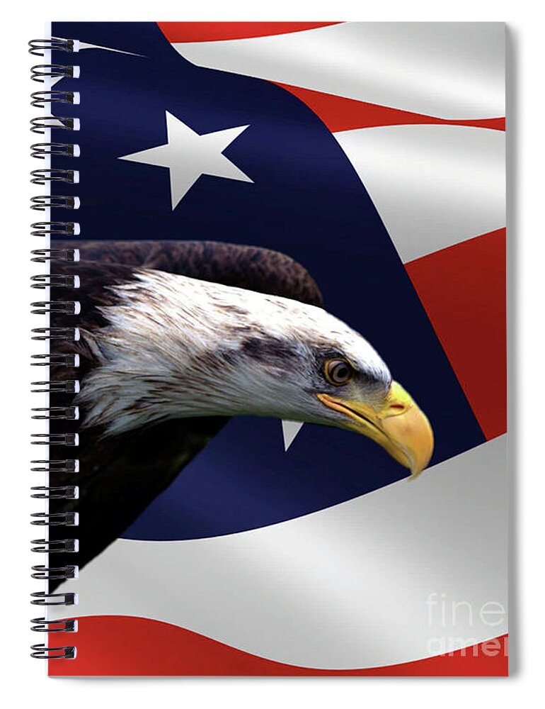 American Spiral Notebook featuring the photograph The Defender by Baggieoldboy