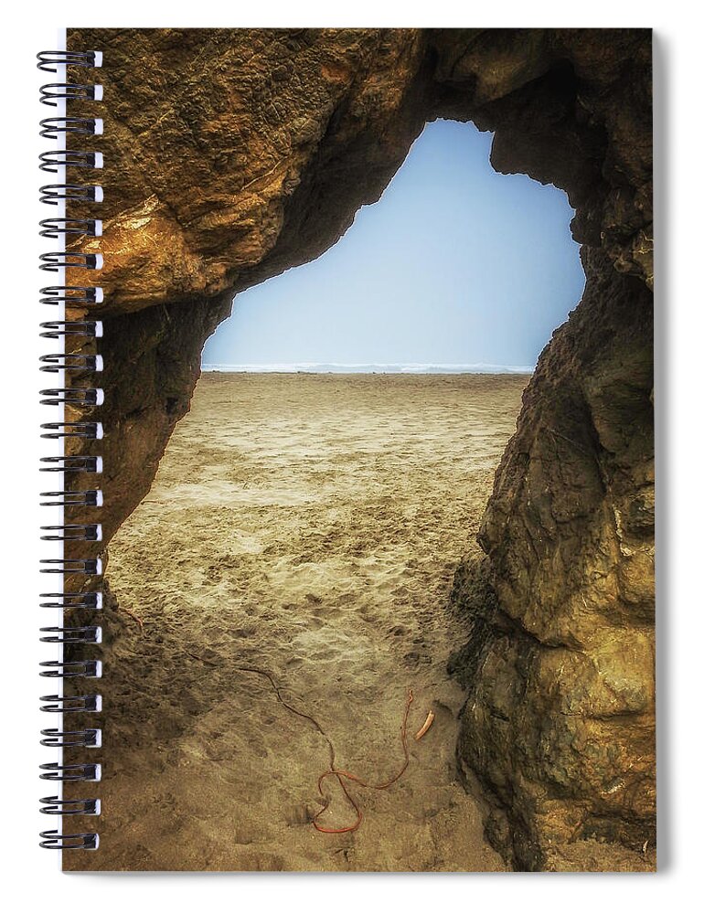 California Spiral Notebook featuring the photograph The Doorway to the Sea by Marnie Patchett
