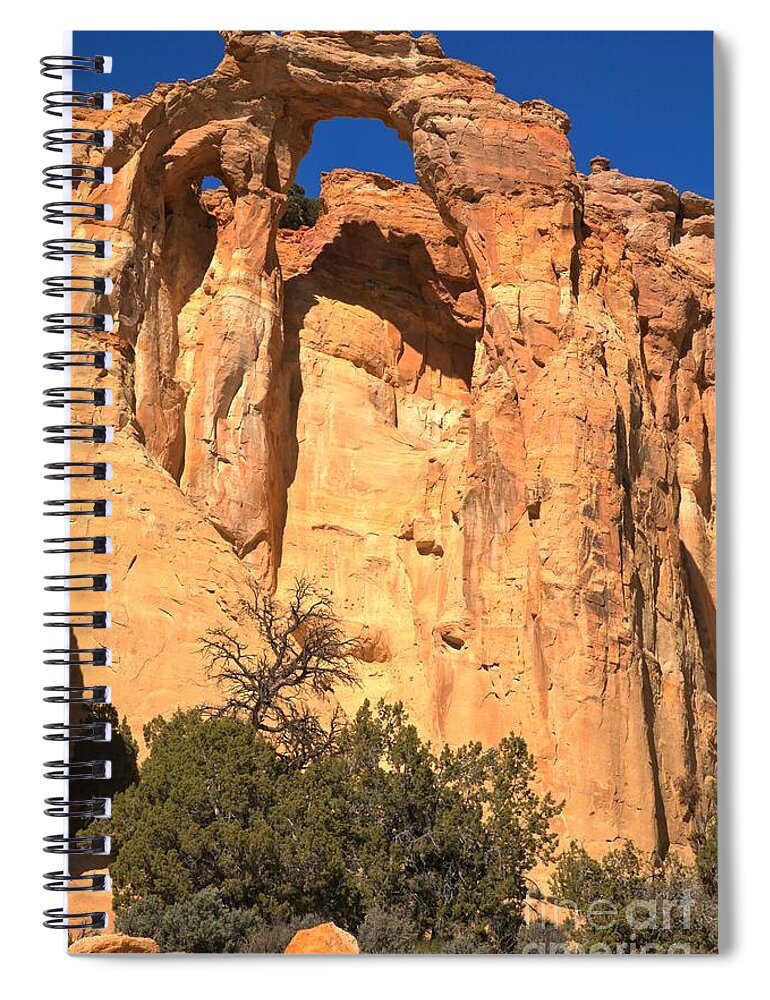 Grosvenor Arch Spiral Notebook featuring the photograph The Double Arch At Grosvenor by Adam Jewell