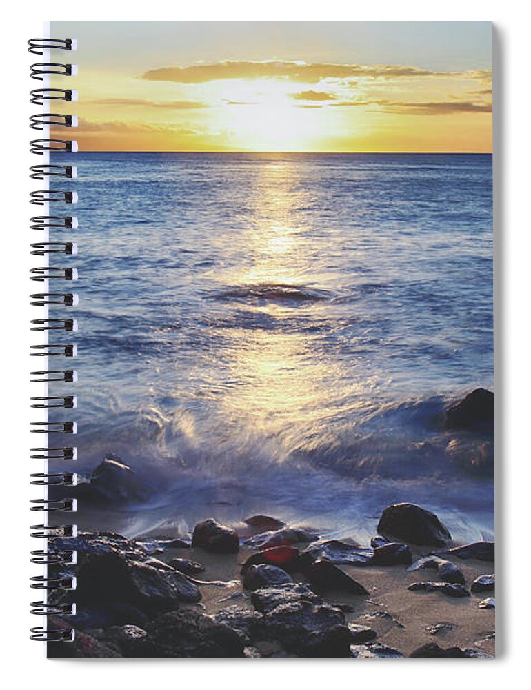 Maui Spiral Notebook featuring the photograph The Ebb and Flow by Laurie Search