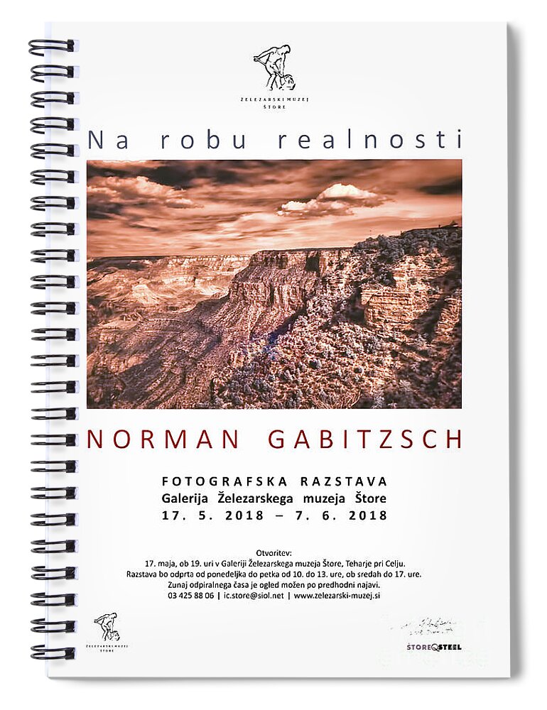 Fine Art Spiral Notebook featuring the photograph The Edge Of Reality by Norman Gabitzsch