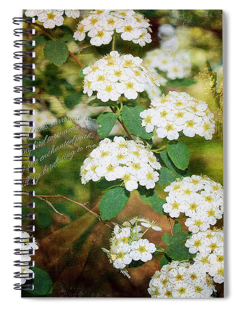 Fine Art Print Spiral Notebook featuring the digital art The Enchanted Path by Patricia Griffin Brett