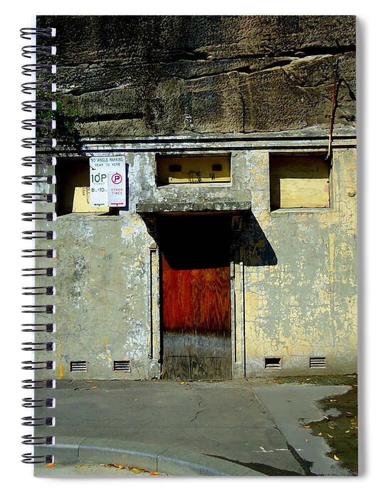 Red Door Spiral Notebook featuring the photograph The End by VIVA Anderson