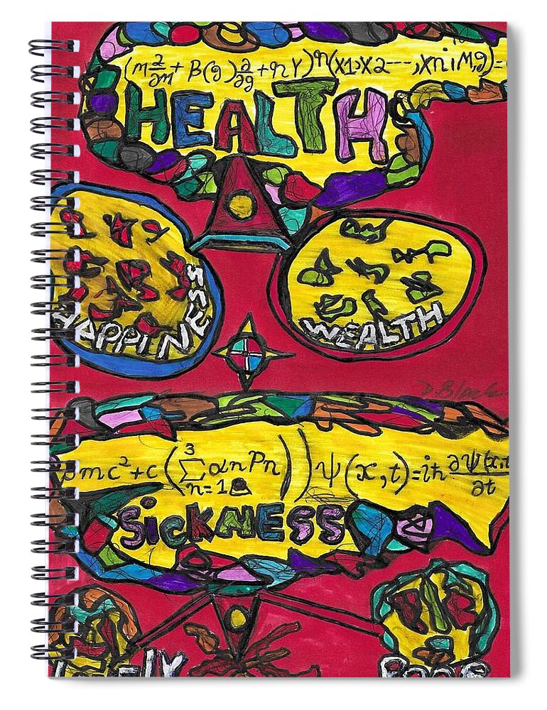 Watercollaboration Communication Day In The Life D�a De Los Muertos Experiences Facebook Food Graphic Design Gustavo Perez-firmat Havana History Integrated Marketing Internet Jacksonville Jama Know Your Audience La Boca Multicultural Nfprsa Product Review Reviews Marco Social Media Technology Websites \in-d�lj\ Darrell Black Definism Artwork Spiral Notebook featuring the drawing The Equilibrant of Conditioning by Darrell Black