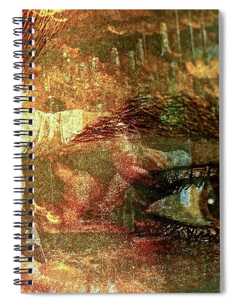 Eye Spiral Notebook featuring the photograph The Eye Maker by Michael Cinnamond
