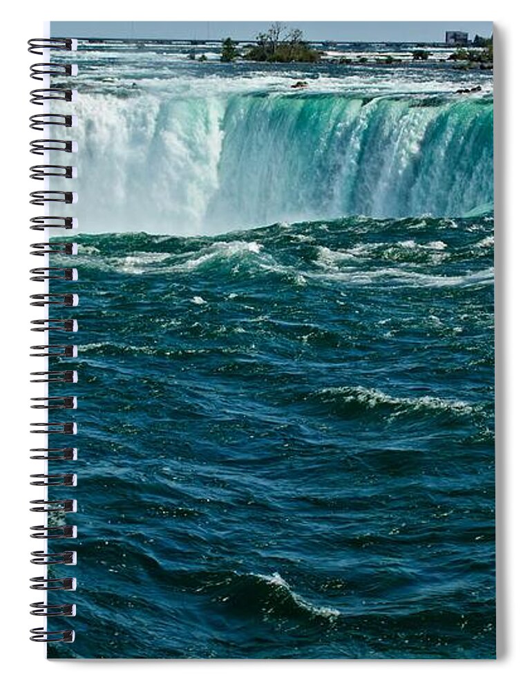 Amercian Falls Spiral Notebook featuring the photograph The Falls III by Kathi Isserman