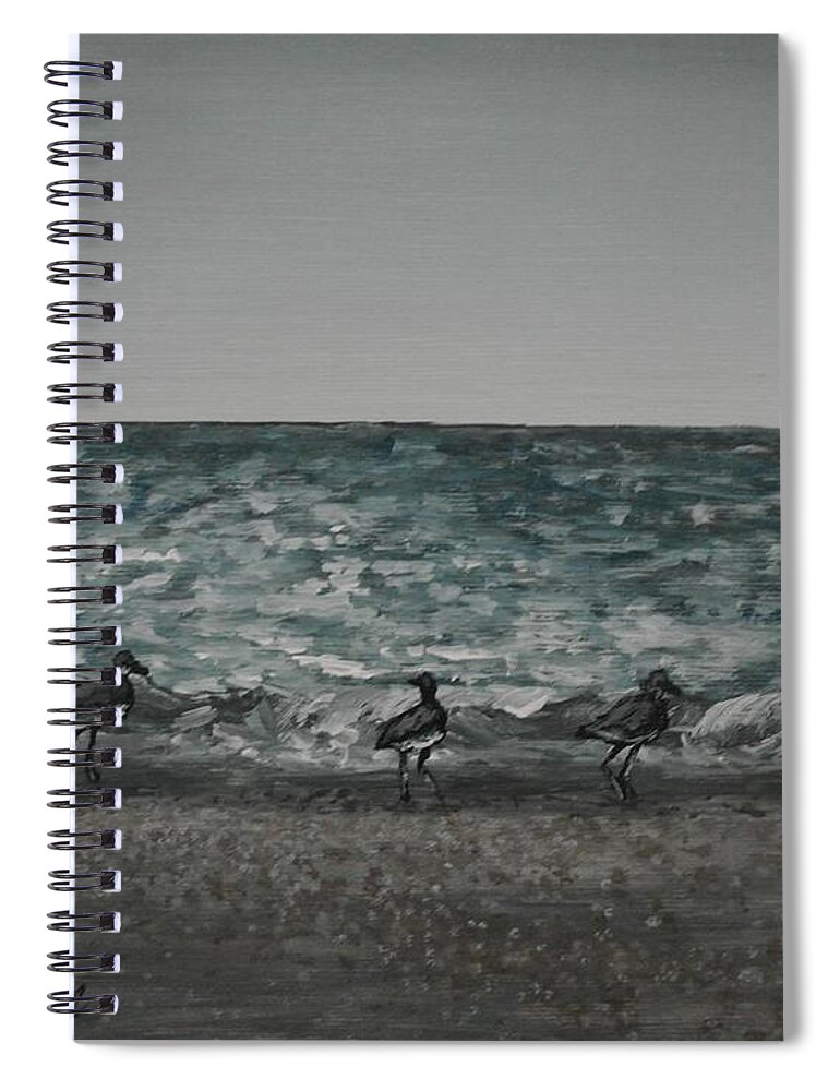 America Spiral Notebook featuring the painting The Fantastic Five by Wayne Cantrell