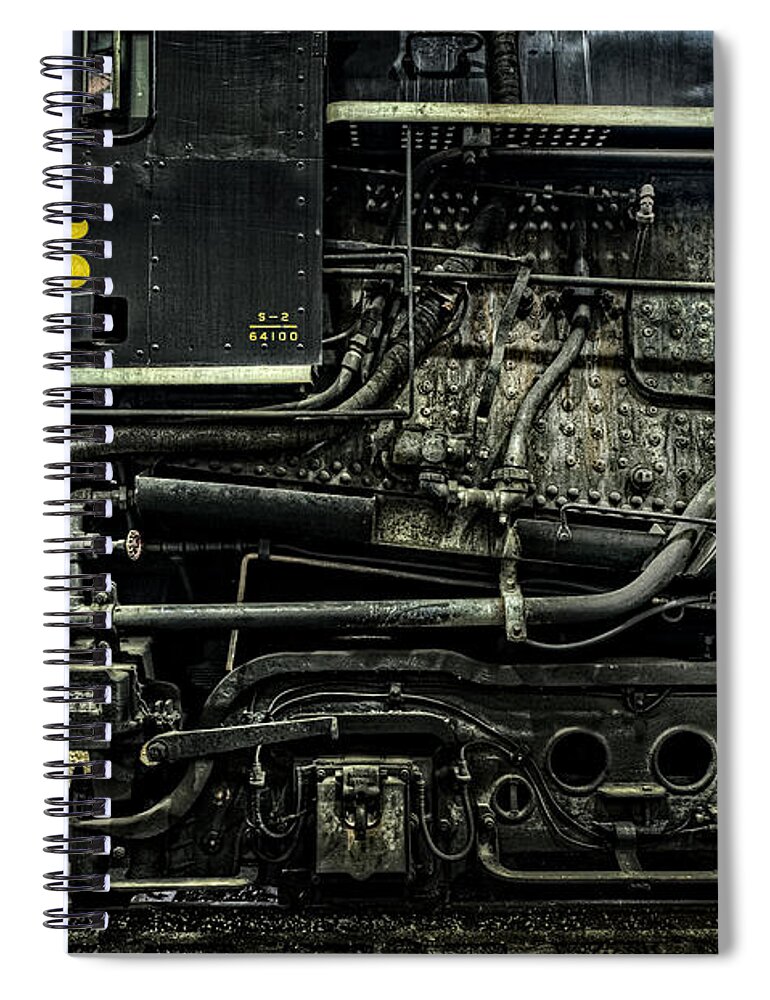 Steam Spiral Notebook featuring the photograph The Firebox by Ken Smith