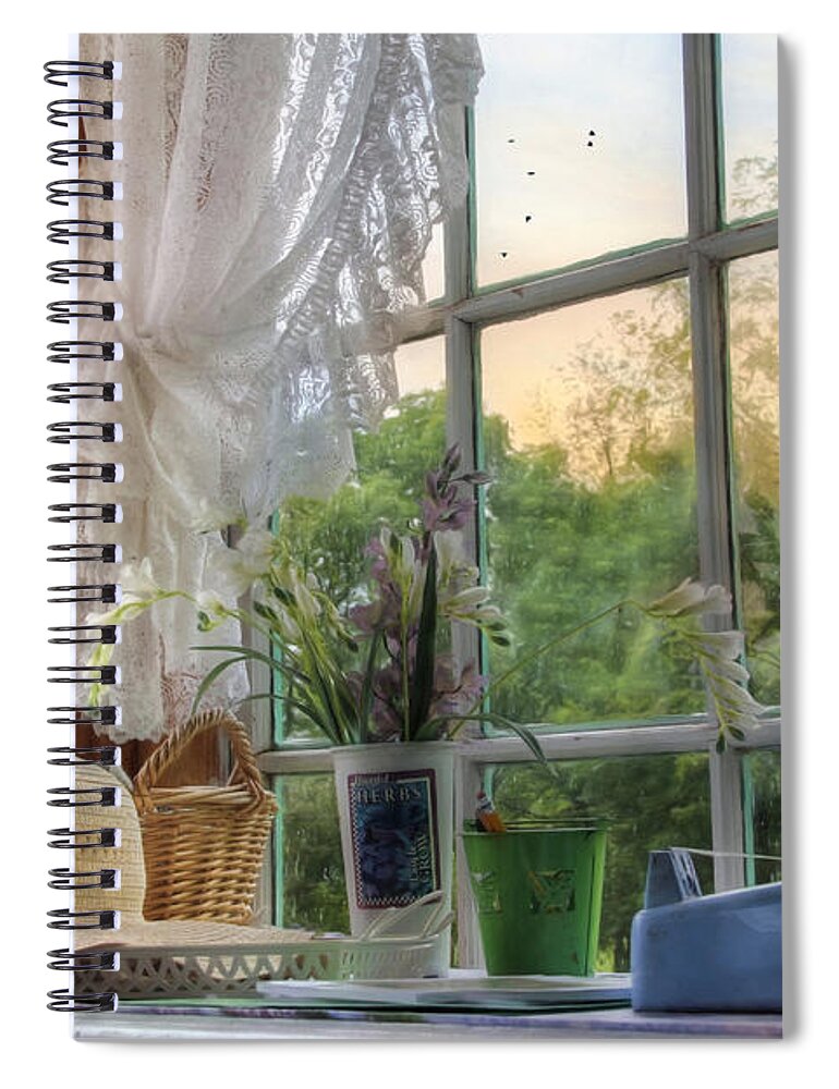 Flower Spiral Notebook featuring the photograph The Flower Shop 3 by Lori Deiter