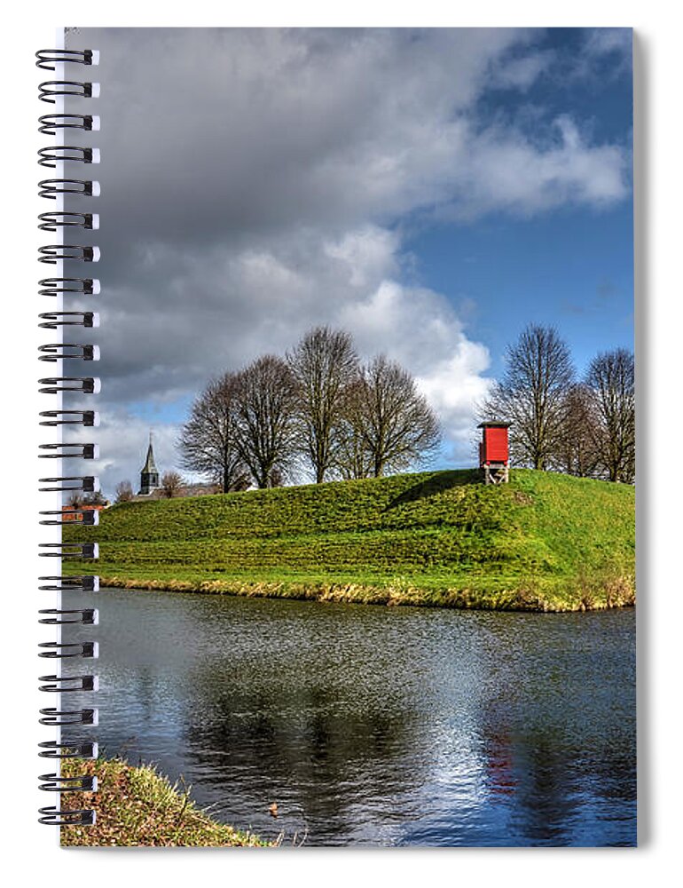 Fortress Spiral Notebook featuring the photograph The Fortifications of Bourtange by Frans Blok