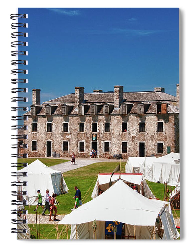 French Castle Spiral Notebook featuring the photograph The French Castle 6709 by Guy Whiteley