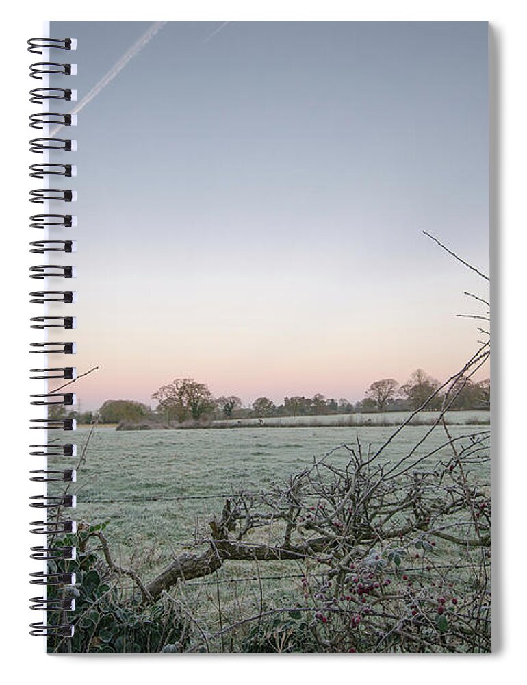 Rural Spiral Notebook featuring the photograph The frosty morning you have been waiting for by Spikey Mouse Photography