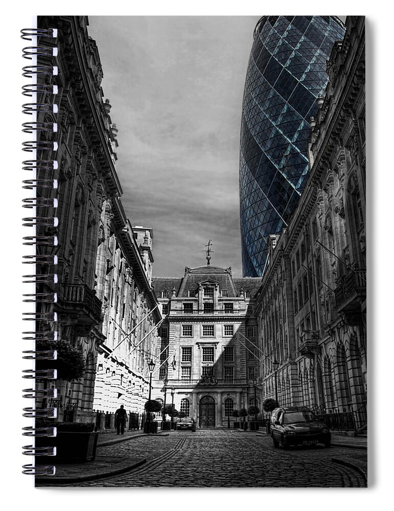 Yhun Suarez Spiral Notebook featuring the photograph The Future Behind The Past by Yhun Suarez