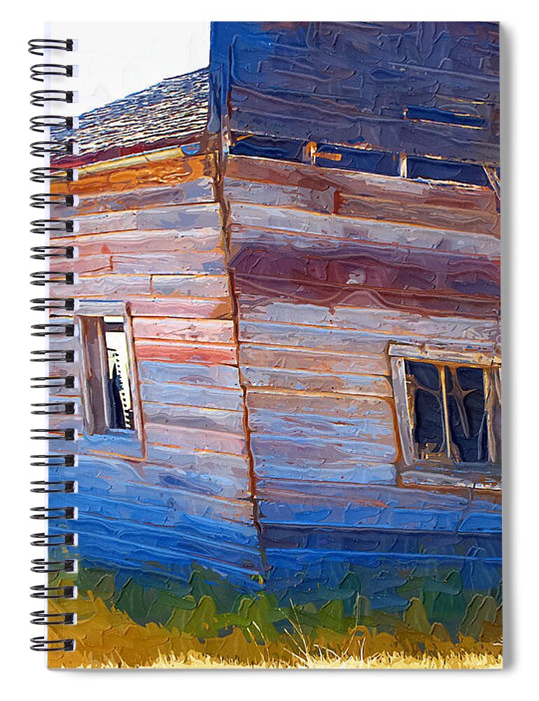 Window Spiral Notebook featuring the photograph The Garage by Susan Kinney