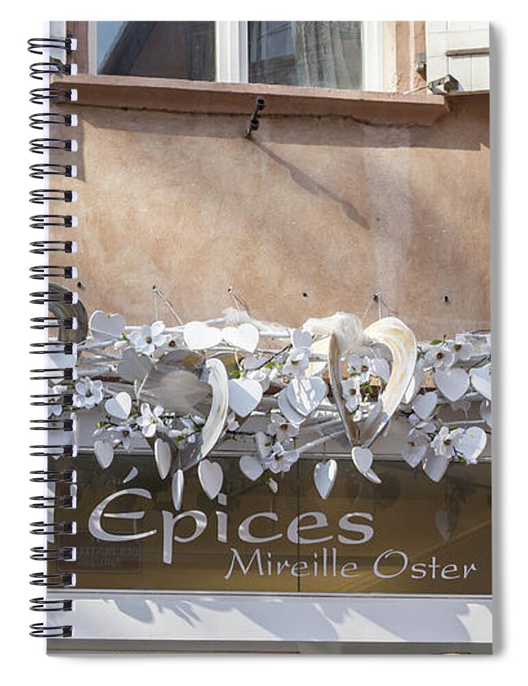 Alsace Spiral Notebook featuring the photograph The Gingerbread Shop by Teresa Mucha