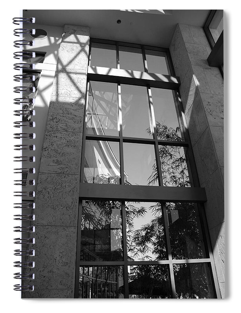 Sun Spiral Notebook featuring the photograph The Glass Window by Rob Hans