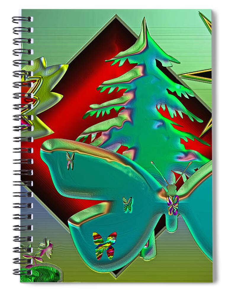 Leaves Spiral Notebook featuring the photograph The Glow by Donna Brown