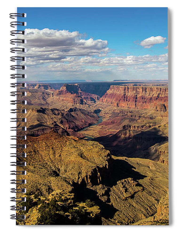 Grand Canyon Spiral Notebook featuring the photograph The Golden Grand Canyon by Stephen Whalen