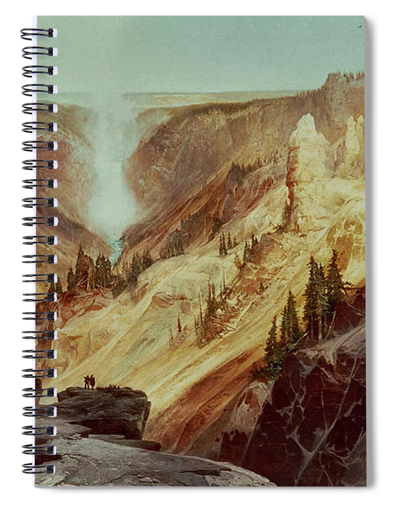 #faatoppicks Spiral Notebook featuring the painting The Grand Canyon of the Yellowstone by Thomas Moran