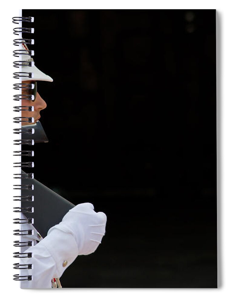 Guard Spiral Notebook featuring the photograph The Guard by Keith Armstrong