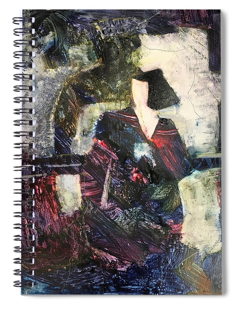 Impressionist Spiral Notebook featuring the painting The Guardian by Carole Johnson