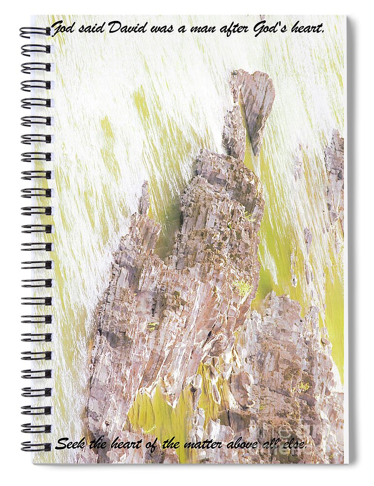 Christian Spiral Notebook featuring the photograph The Heart by Merle Grenz