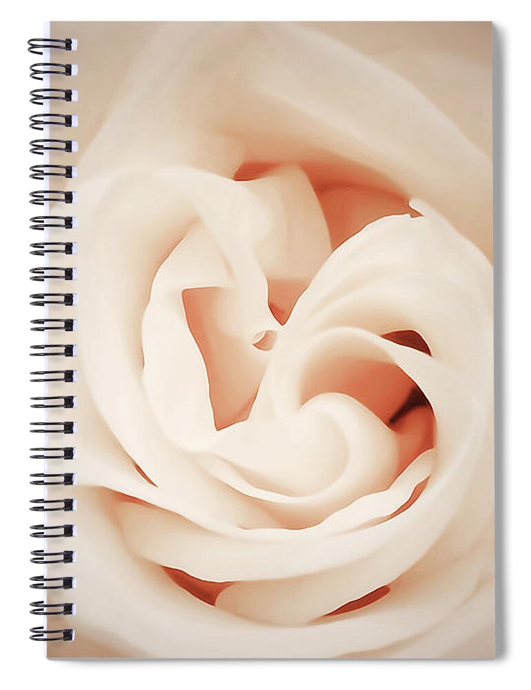 Heart-shaped Spiral Notebook featuring the photograph The Heart of Karen by David T Wilkinson