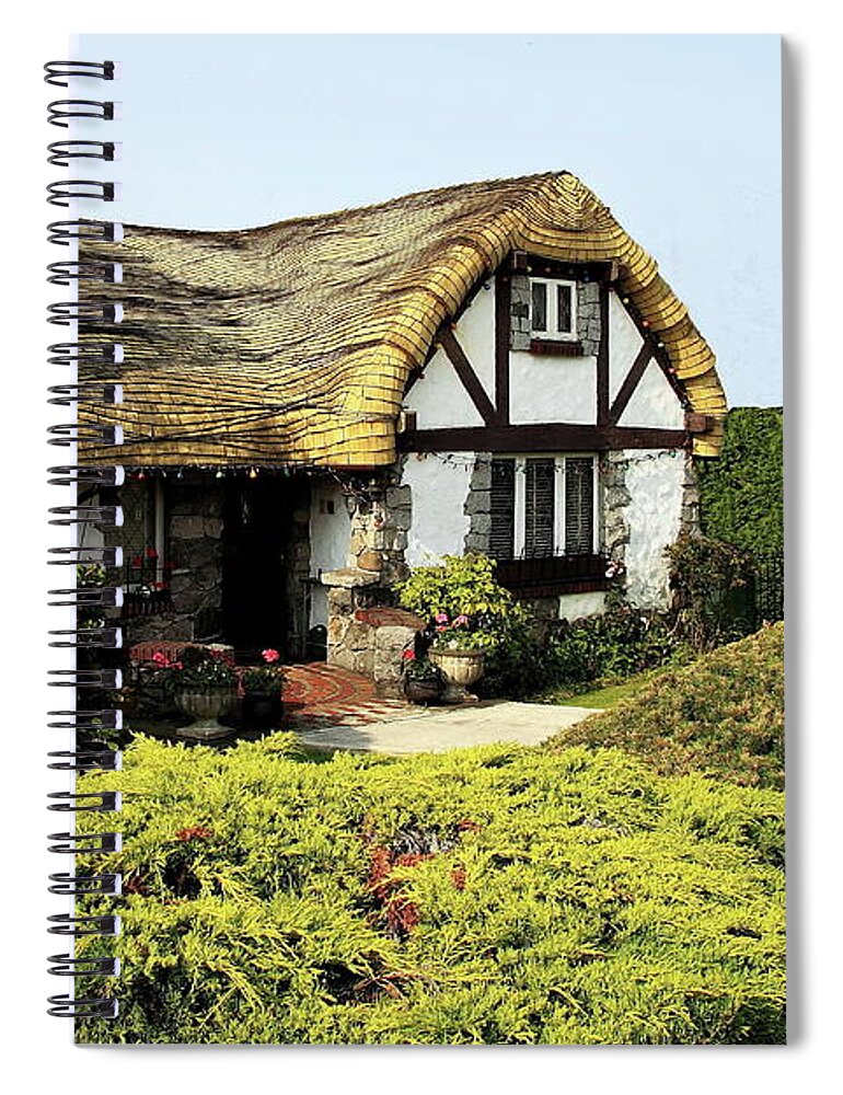 Alex Lyubar Spiral Notebook featuring the photograph The House in the Old Ukrainian Style by Alex Lyubar