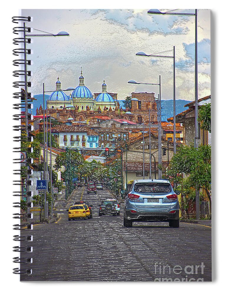 Spanish Spiral Notebook featuring the photograph The Inca Trail Through Cuenca II by Al Bourassa