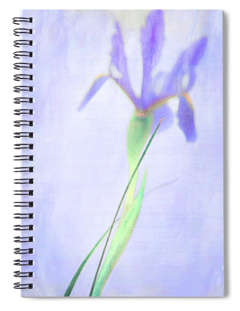 Iris Spiral Notebook featuring the photograph The Iris by Theresa Tahara