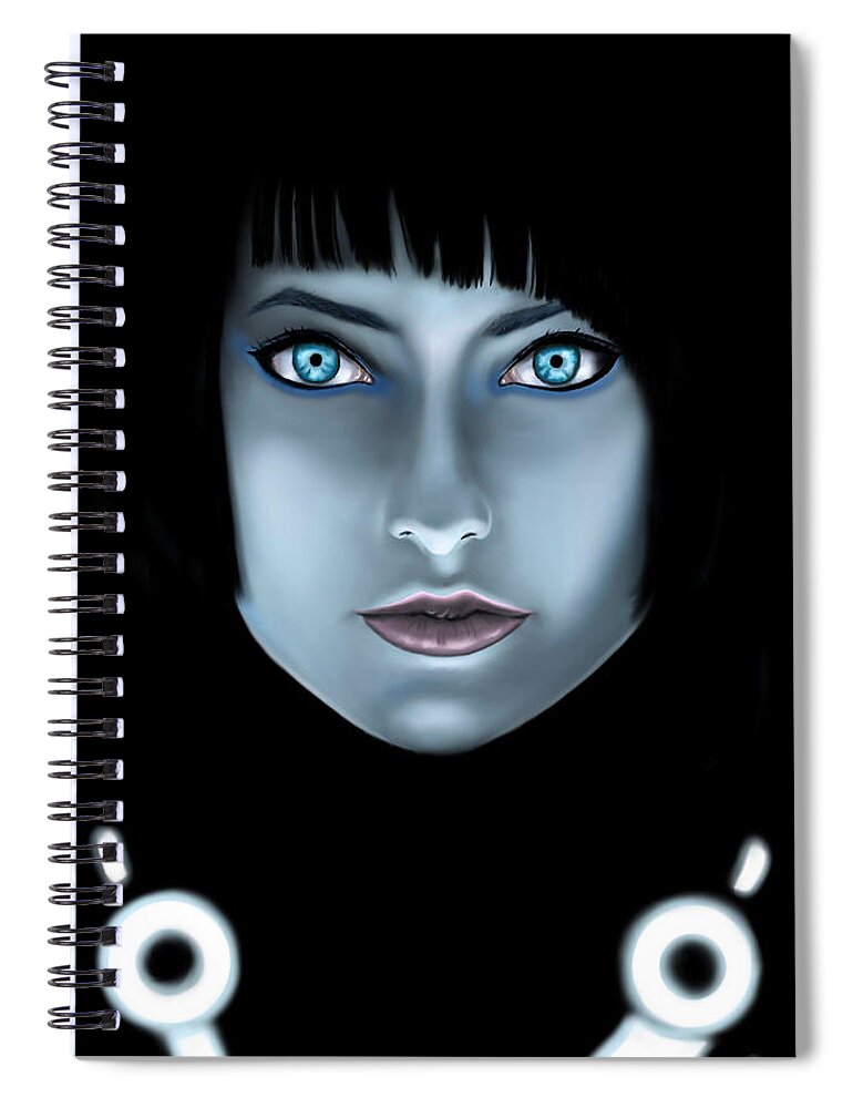 Science Fiction Spiral Notebook featuring the digital art The Last of the ISOs by Norman Klein