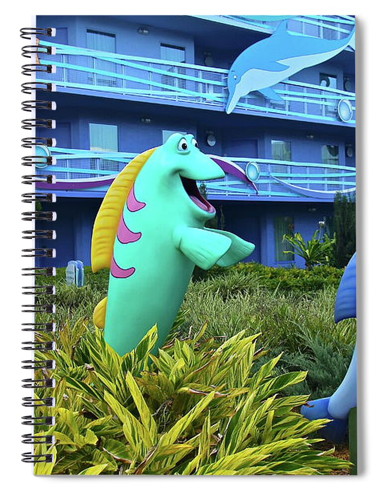 The Little Mermaid's Dancing Fish Spiral Notebook by Denise Mazzocco -  Pixels