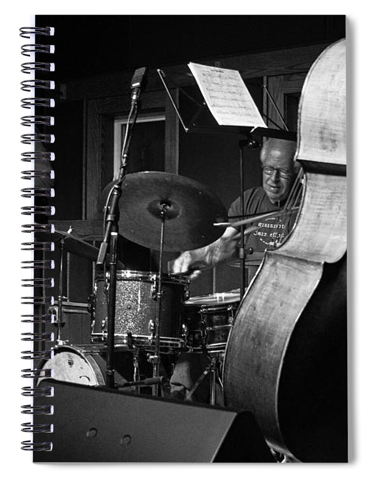 Phillip Greenlief (ts) Spiral Notebook featuring the photograph The Lost Trio by Lee Santa