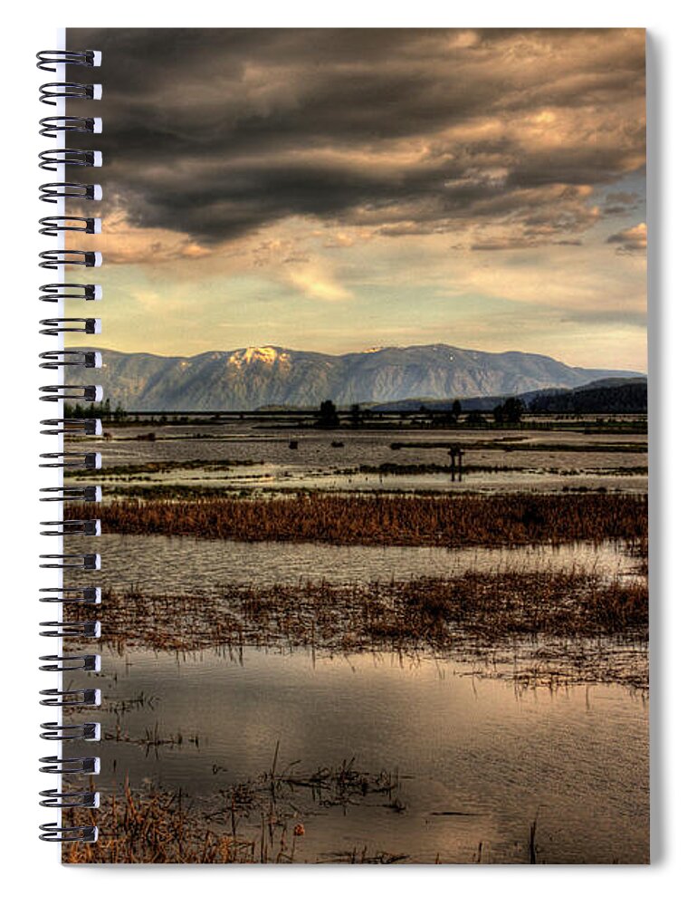 Scanic Spiral Notebook featuring the photograph The Lower Pack River Idaho by Lee Santa