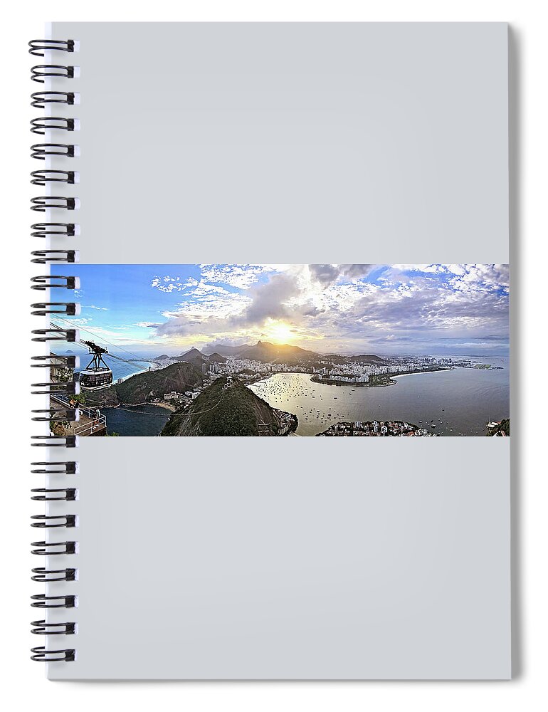 Rio De Janeiro Spiral Notebook featuring the photograph The Magnificent City by Jill Love