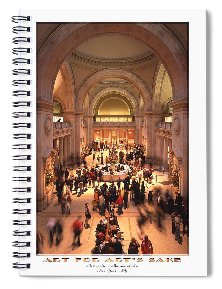 Metropolitan Spiral Notebook featuring the photograph The Metropolitan Museum of Art by Mike McGlothlen
