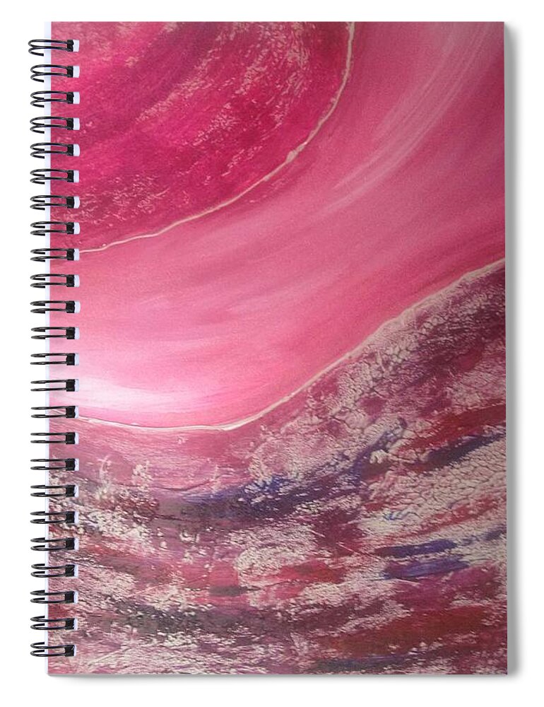 The Milky Way Spiral Notebook featuring the painting The Milky Way by Sarahleah Hankes