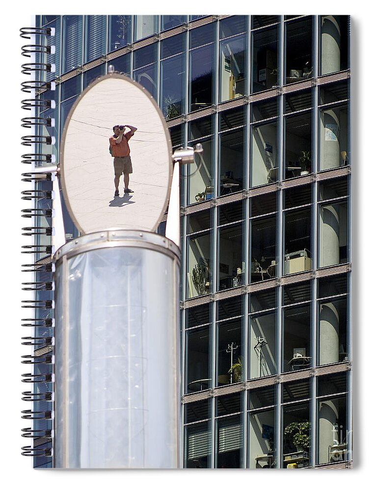Europe Spiral Notebook featuring the photograph The Mirror by Heiko Koehrer-Wagner