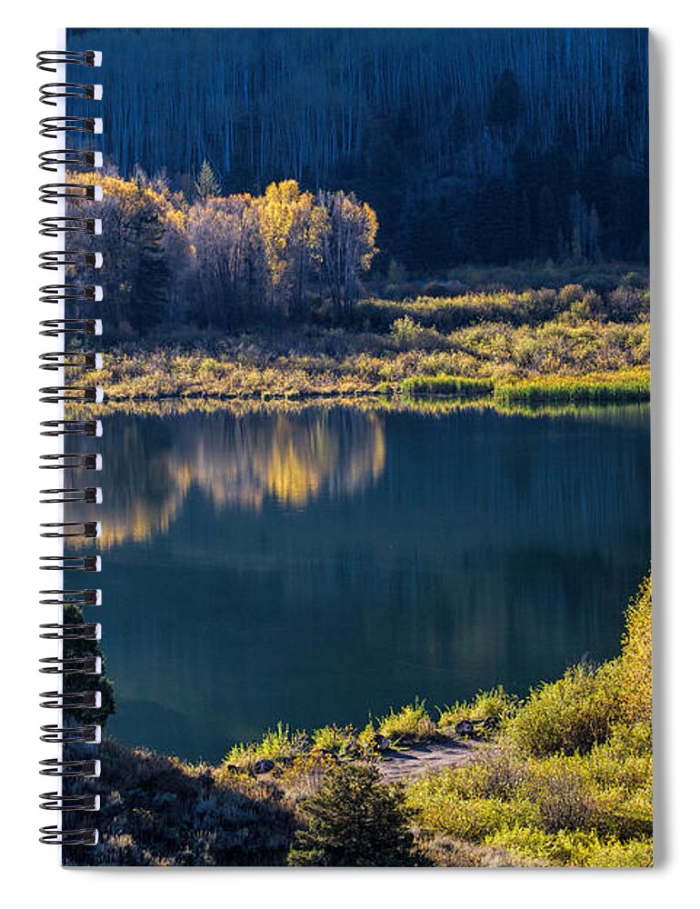 Landscape Spiral Notebook featuring the photograph The Mirror in Her Hand by Alana Thrower