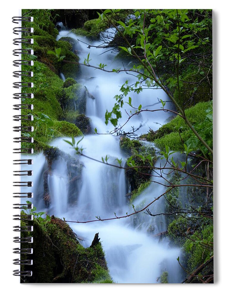 Water Spiral Notebook featuring the photograph The Misty Brook by DeeLon Merritt