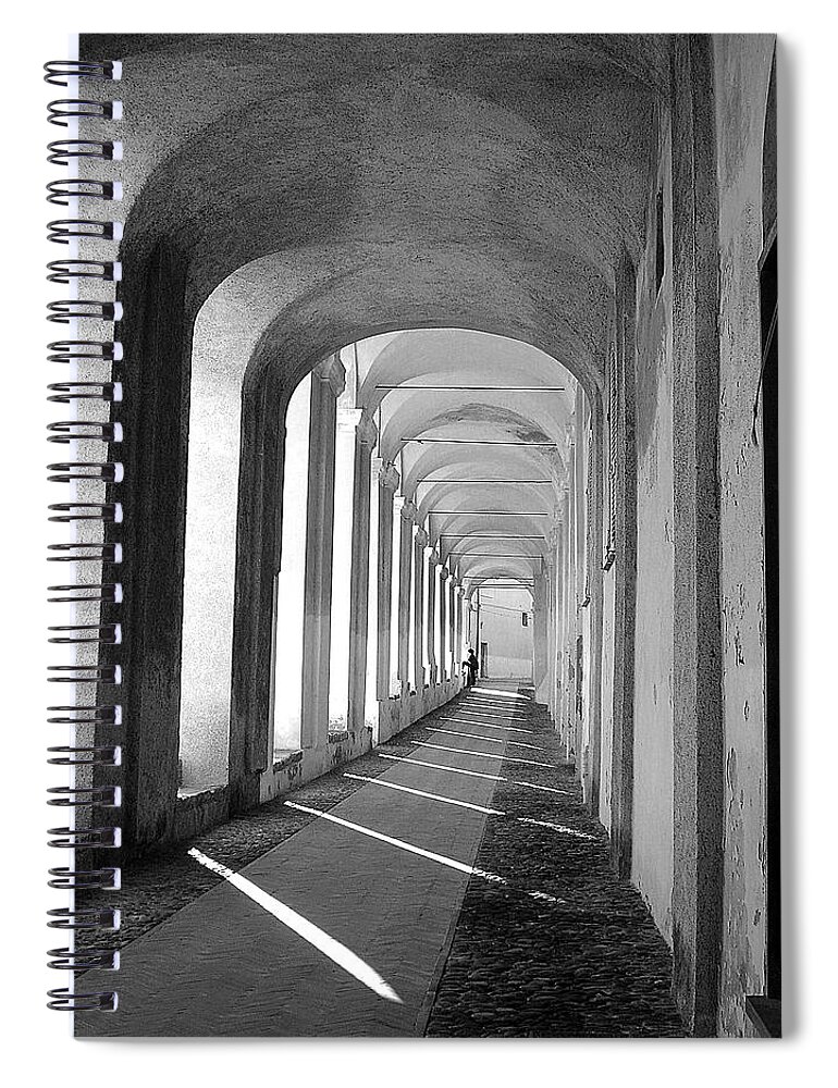 Divinity Spiral Notebook featuring the photograph The Monastery Within by Lynda Lehmann