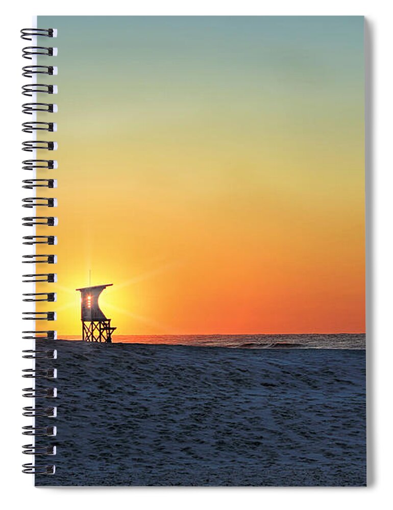 Nature Spiral Notebook featuring the photograph The Morning Watchtower by Sharon McConnell